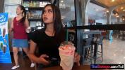 คลิปxxx Starbucks coffee date with gorgeous big ass Asian teen girlfriend