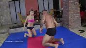 คริปโป๊ Vera Wonder vs period Zsolt bikini mixed wrestling