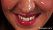 ดูหนังโป๊ Frisky looker gets jizz shot on her face eating all the juice 3gp