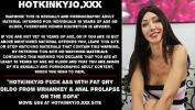 ดูหนังโป๊ Hotkinkyjo fuck ass with fat grey dildo from mrhankey amp anal prolapse on the sofa ล่าสุด